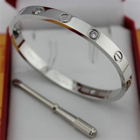 white gold cartier love bracelet replica|cartier love bracelet inside engraving.